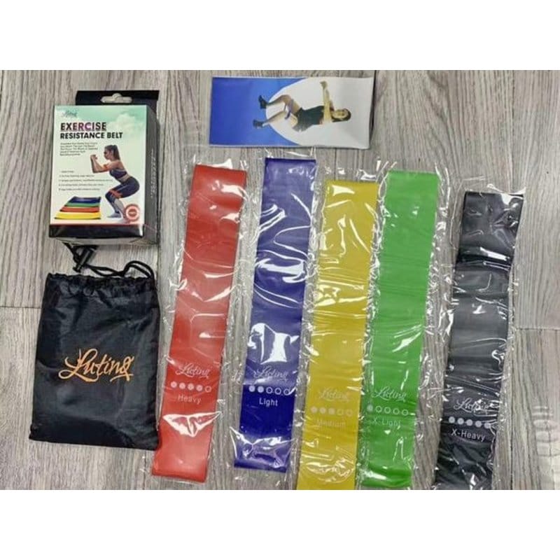 set elastičnih traka za vežbanje 5 komada — detalj 7