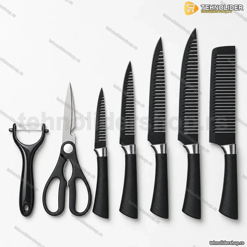 set kuhinjskih noževa BlackEdge Pro — pregled