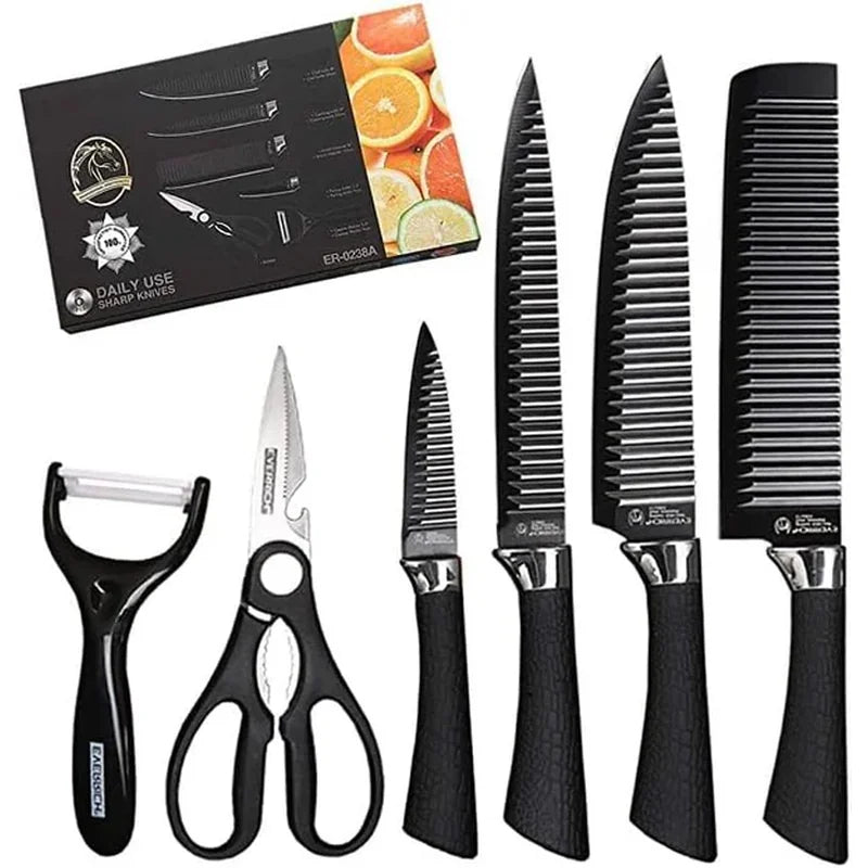 set kuhinjskih noževa BlackEdge Pro — detalj 1