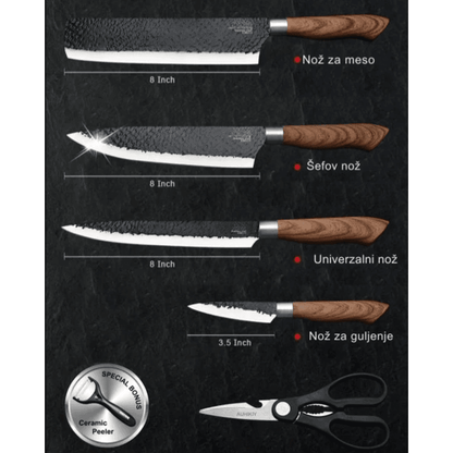 set kuhinjskih noževa BlackEdge Pro — detalj 2