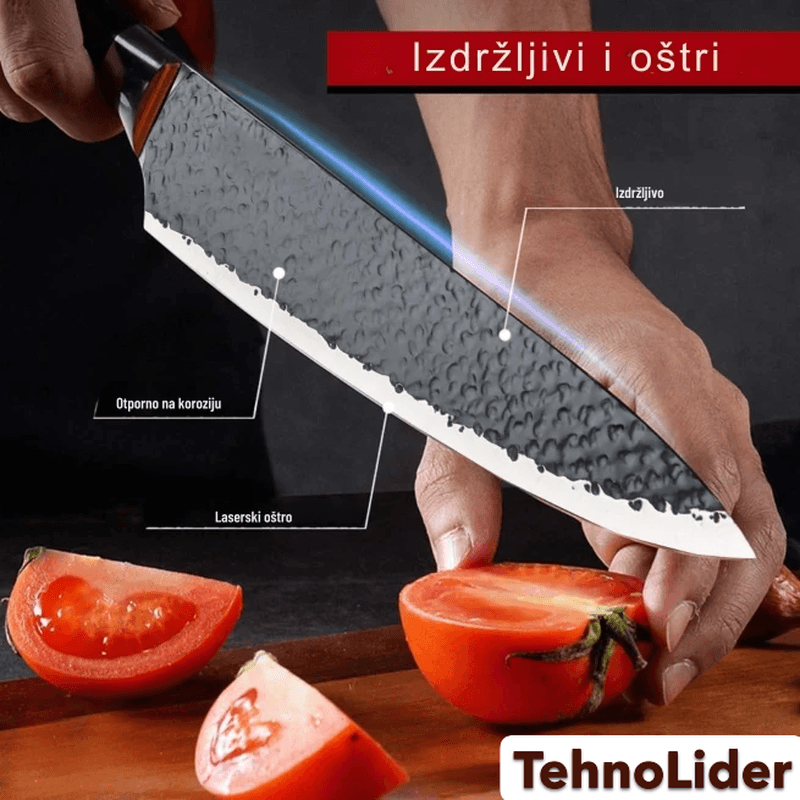 set kuhinjskih noževa BlackEdge Pro — detalj 4