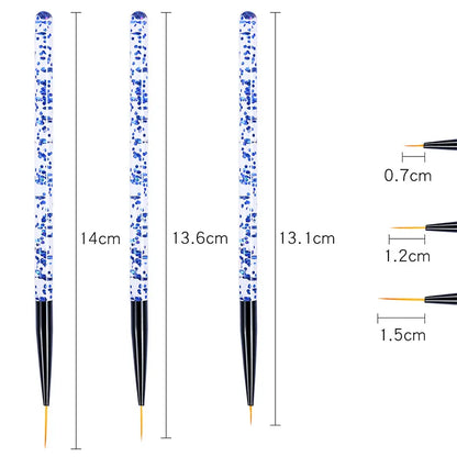 set liner četkica za nail art — detalj 4