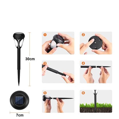 set solarnih baštenskih lampi — detalj 4