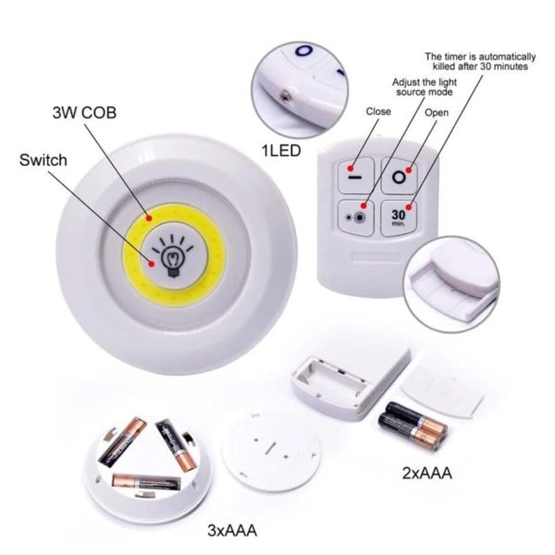 zidne lampe sa daljinskim upravljačem — detalj 3