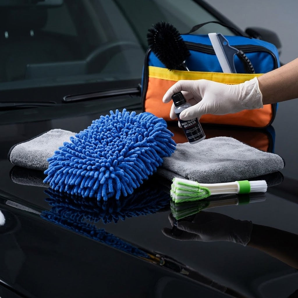 set za čišćenje automobila 11 delova — pregled
