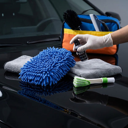 set za čišćenje automobila 11 delova — pregled