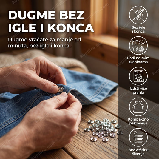 fixino set za dugmad bez šivenja za popravku odeće, benefiti proizvoda