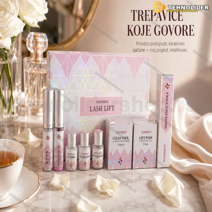 set za lash lift trepavica sa keratinskom negom u originalnom pakovanju