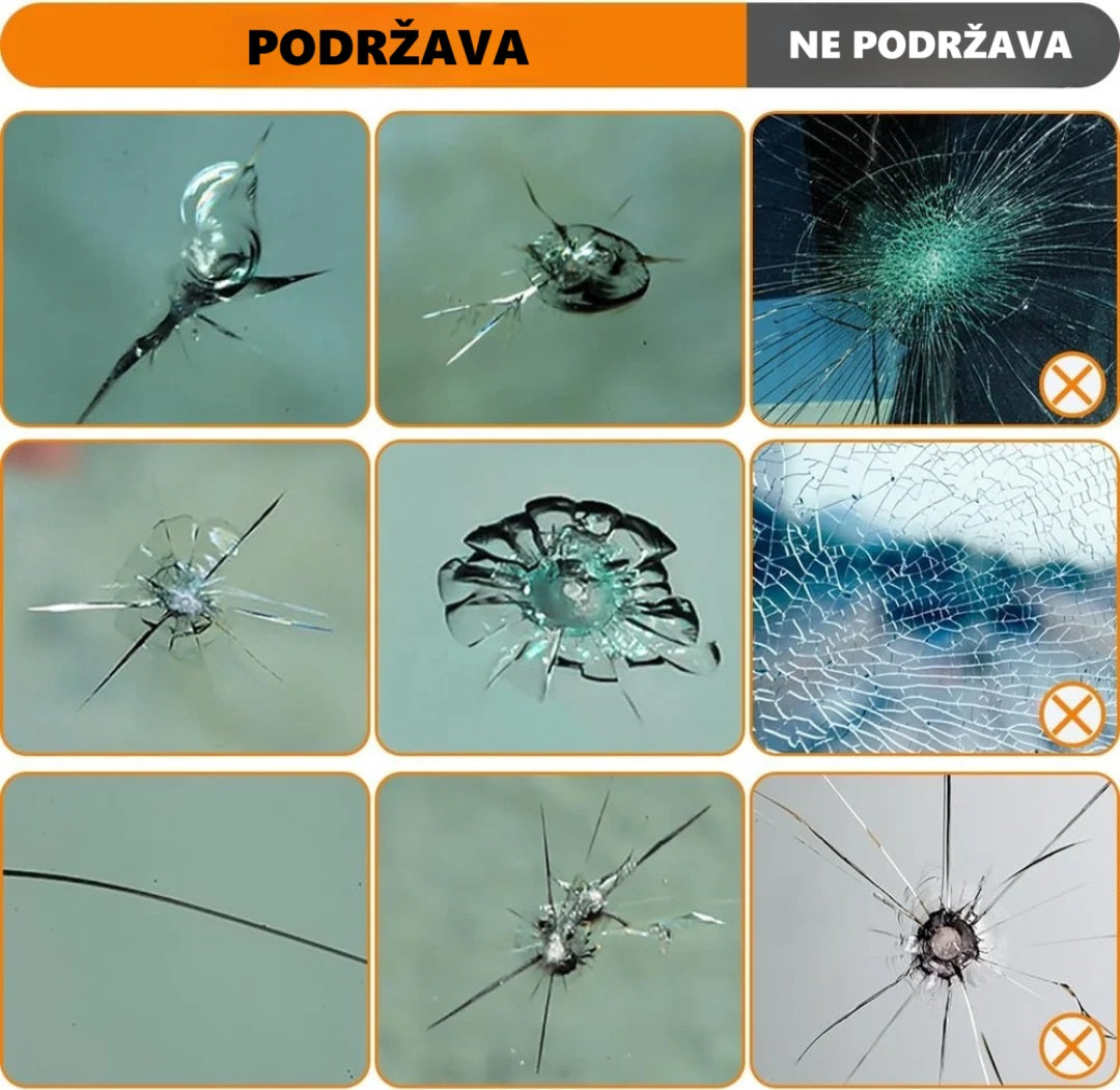 set za popravku auto stakala sa smolom — detalj 5