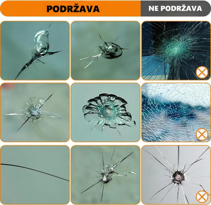set za popravku auto stakala sa smolom — detalj 5