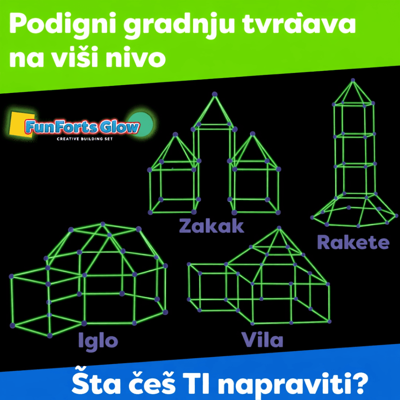 set za pravljenje tvrđava za decu — detalj 3