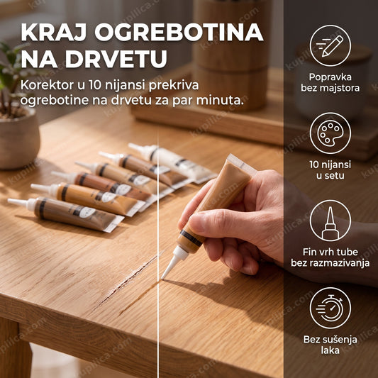 set za reparaciju drveta prekriva ogrebotinu na stolu, benefiti proizvoda