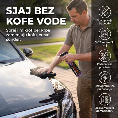shine armor sredstvo za poliranje automobila u primeni na haubi vozila, benefiti proizvoda