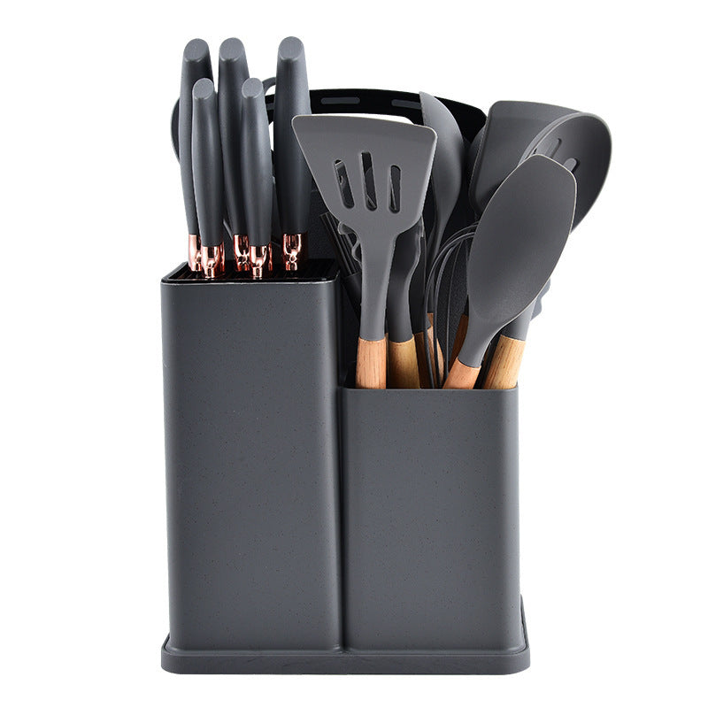 silikonski kuhinjski set od 19 delova — detalj 1