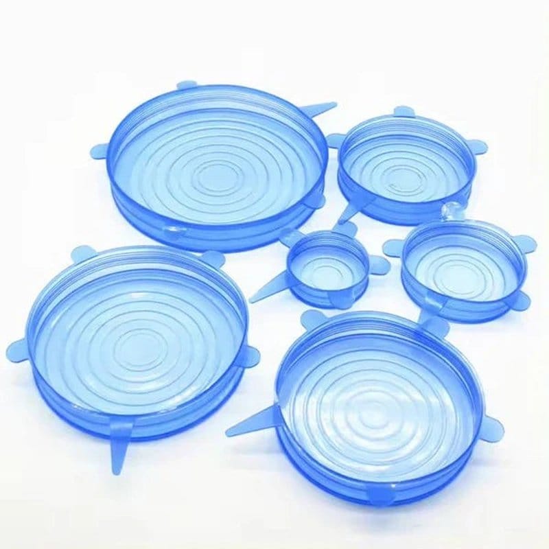 silikonski poklopci za hranu set 6 komada — pregled