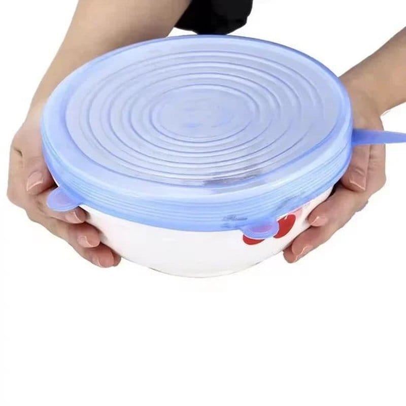 silikonski poklopci za hranu set 6 komada — detalj 3