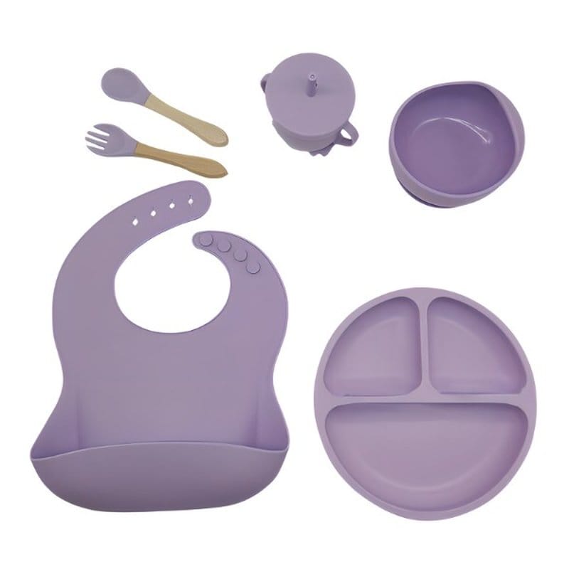 silikonski set za hranjenje bebe — detalj 1