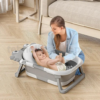 sklopiva kadica za bebe sa termometrom — detalj 1