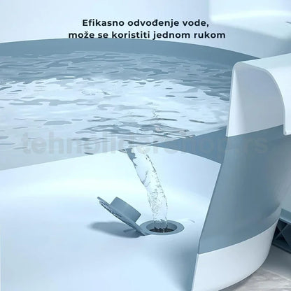 sklopiva kadica za bebe sa termometrom — detalj 4
