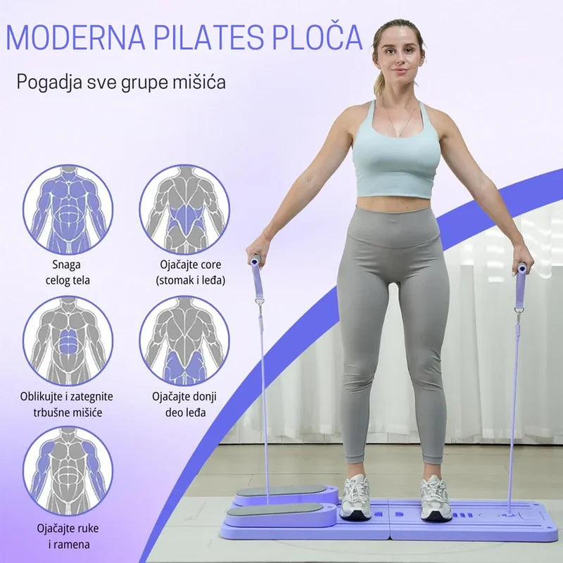 moderna pilates ploča — pogađa sve grupe mišića