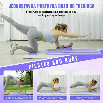 sklopiva pilates daska — jednostavna postavka za trening kod kuće