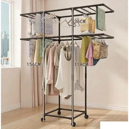 Dimenzije stalka: visina 156 cm, širina 118 cm i dubina krila 36 cm