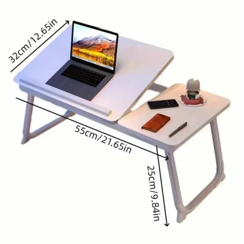 Sklopive noge stola za laptop preklopljene ispod ploče