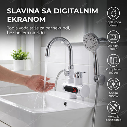kupatilo sa slavinom sa digitalnim ekranom i tuš setom, benefiti proizvoda