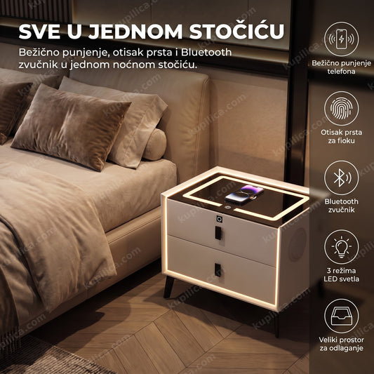 smart noćni stočić — bežično punjenje telefona pored kreveta, benefiti proizvoda