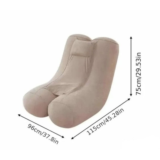 sofa na naduvavanje — dimenzije 115x96x75 cm prikazane uz proizvod
