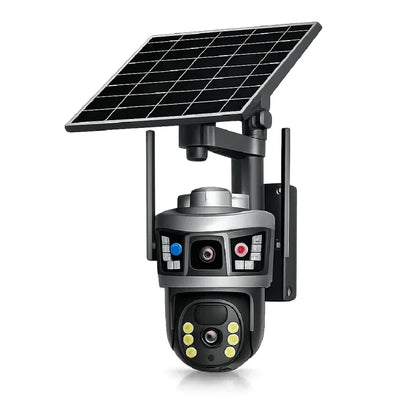 solarna 4G kamera sa dvostrukim objektivom SPM-2 montirana na stub