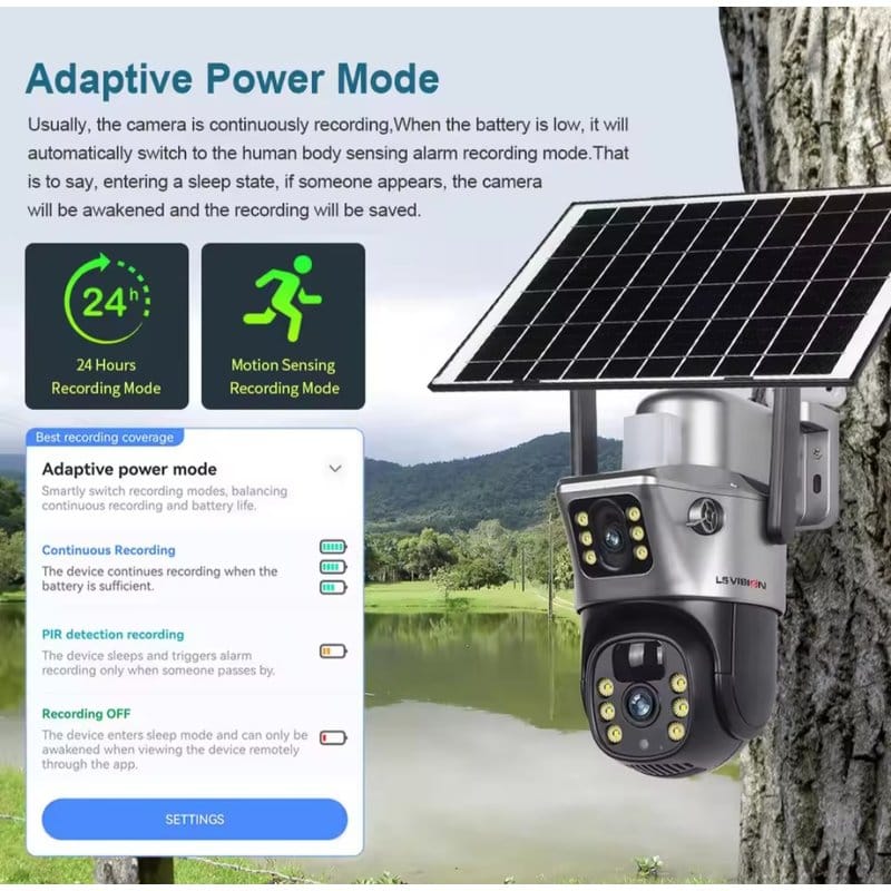 Solarna 4G PTZ duo kamera — detalj 3
