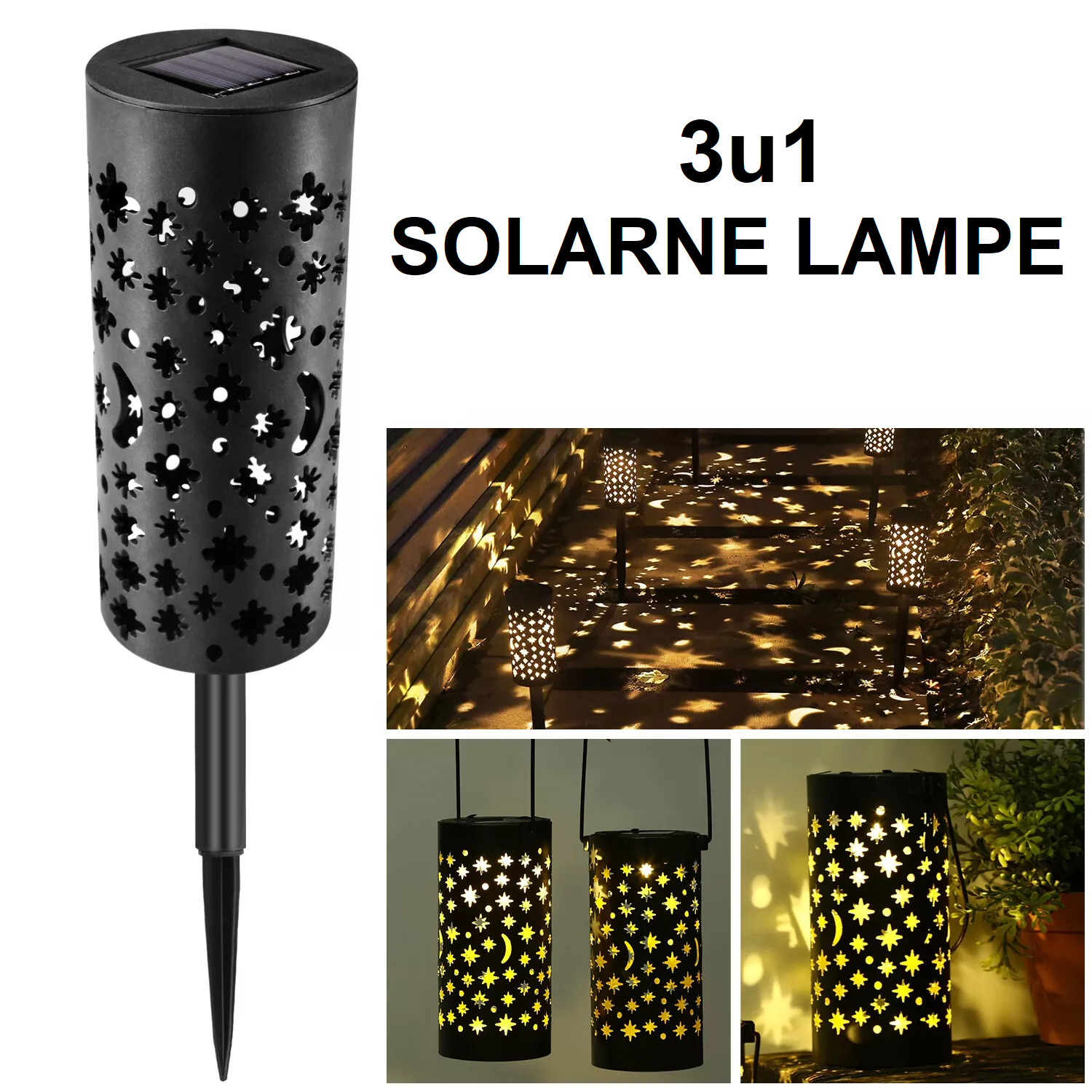 solarna baštenska lampa 3u1 — detalj 4