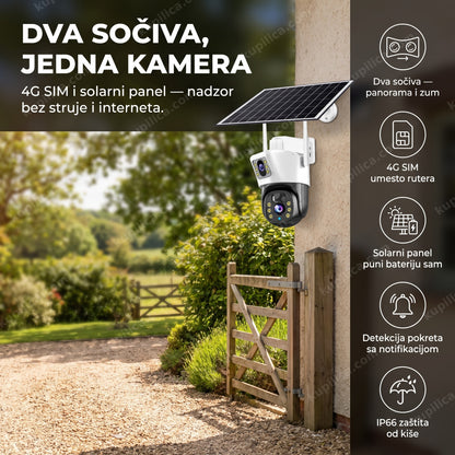 solarna kamera bez struje i interneta montirana na zidu dvorišta, benefiti proizvoda