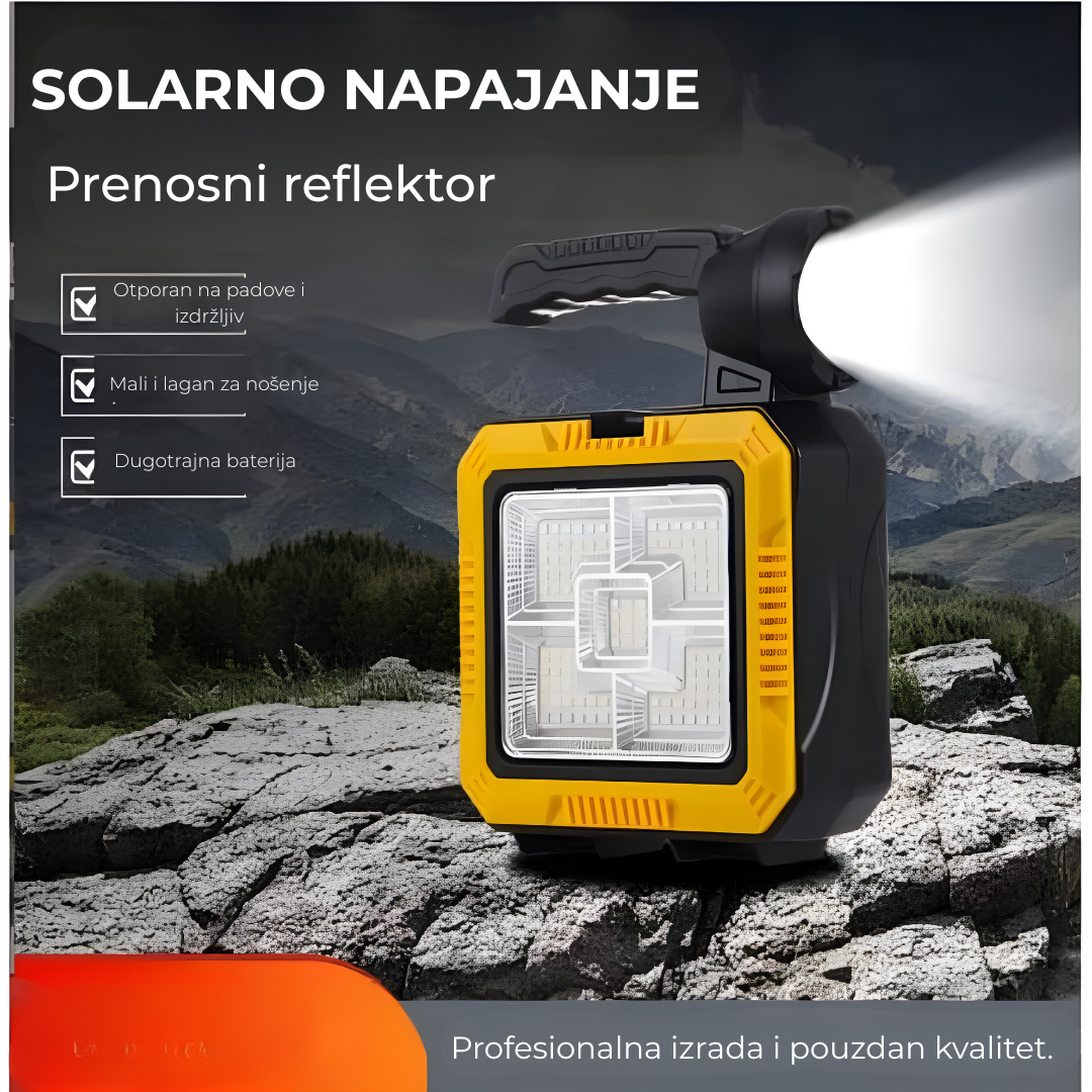 solarna lampa sa setom alata — USB izlaz za telefon