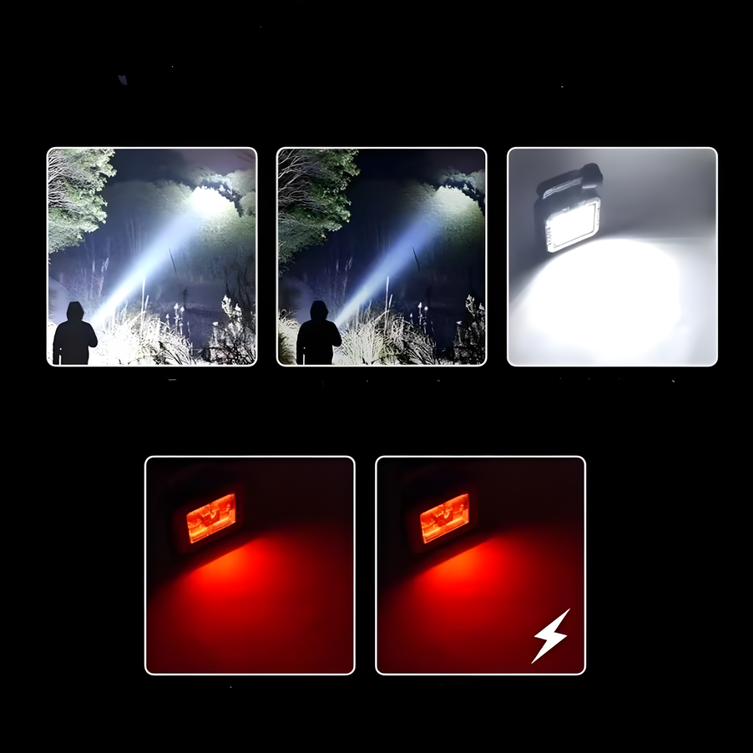 solarna lampa sa setom alata — SOS crveno svetlo