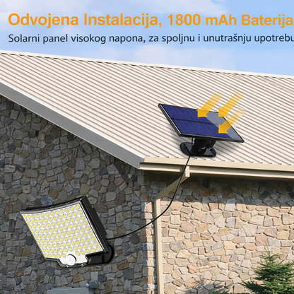 odvojen solarni panel na krovu