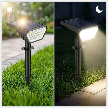 solarna LED lampa Lotus — pregled
