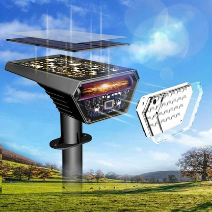 solarna LED lampa Lotus — detalj 2