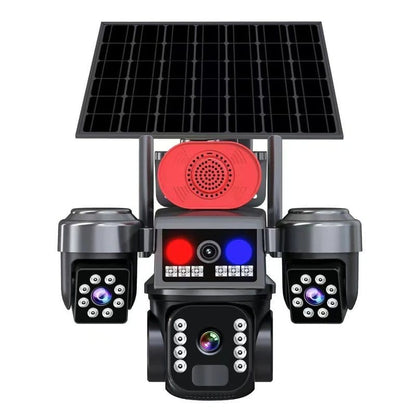 solarna PTZ kamera sa tri sočiva 4G — pregled