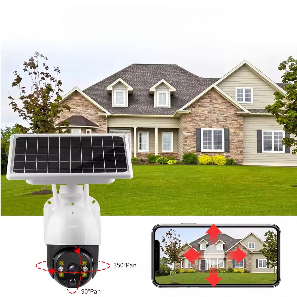 solarna WiFi PTZ kamera 4K — detalj 1