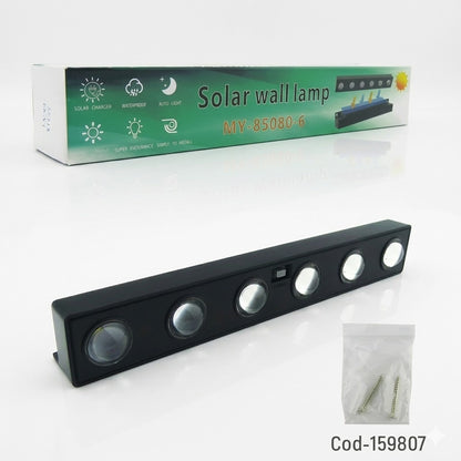 solarna zidna lampa sa senzorom pokreta 6 LED — detalj 5