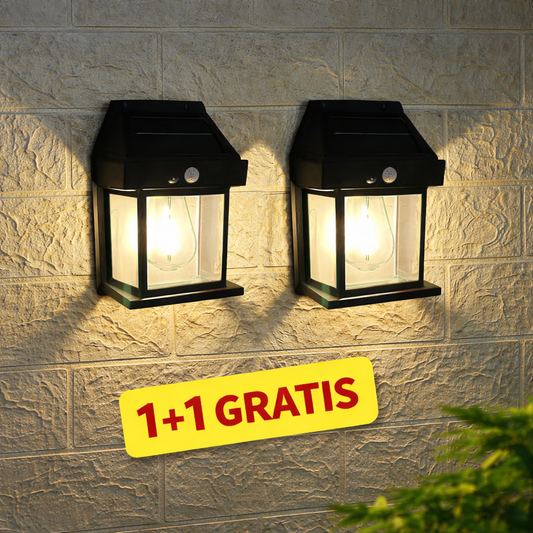 solarna zidna lampa — set od 2