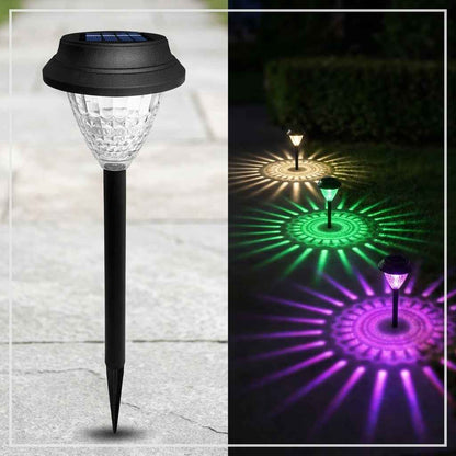 solarne baštenske lampe 8 komada — pregled