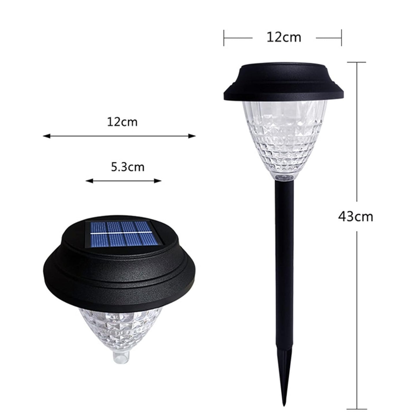 solarne baštenske lampe 8 komada — detalj 7