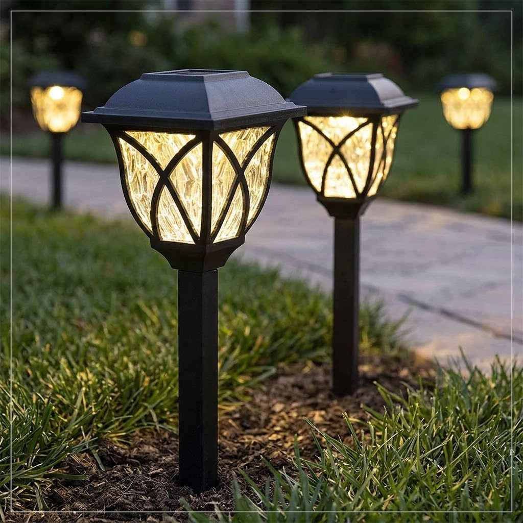 solarne lampe za dvorište 6 kom — pregled