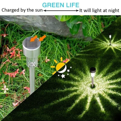 solarne lampe za baštu 10 komada — detalj 2