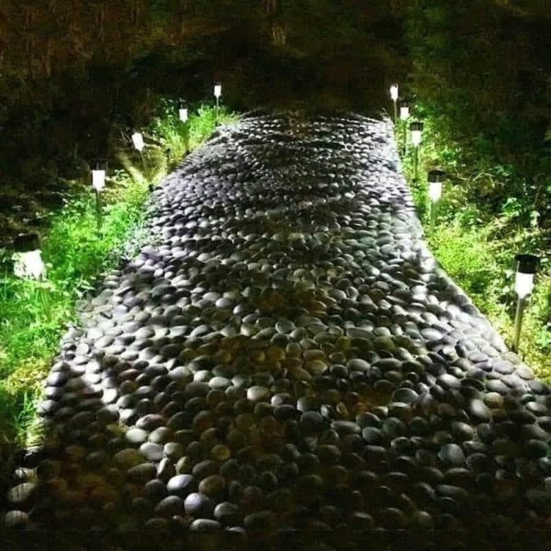 solarne lampe za baštu 10 komada — detalj 3