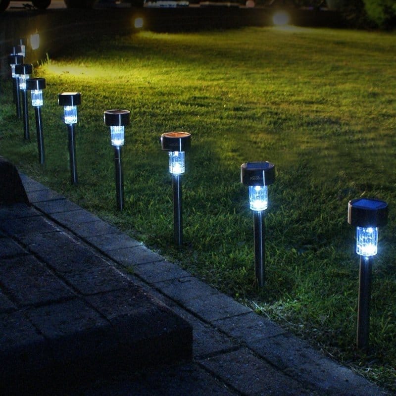 solarne lampe za baštu 10 komada — detalj 6