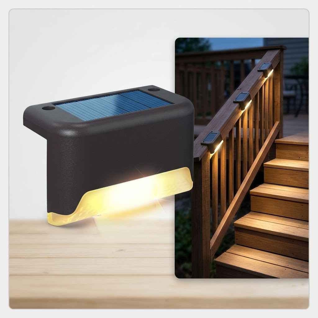 solarne LED lampe za ogradu 4 kom — pregled
